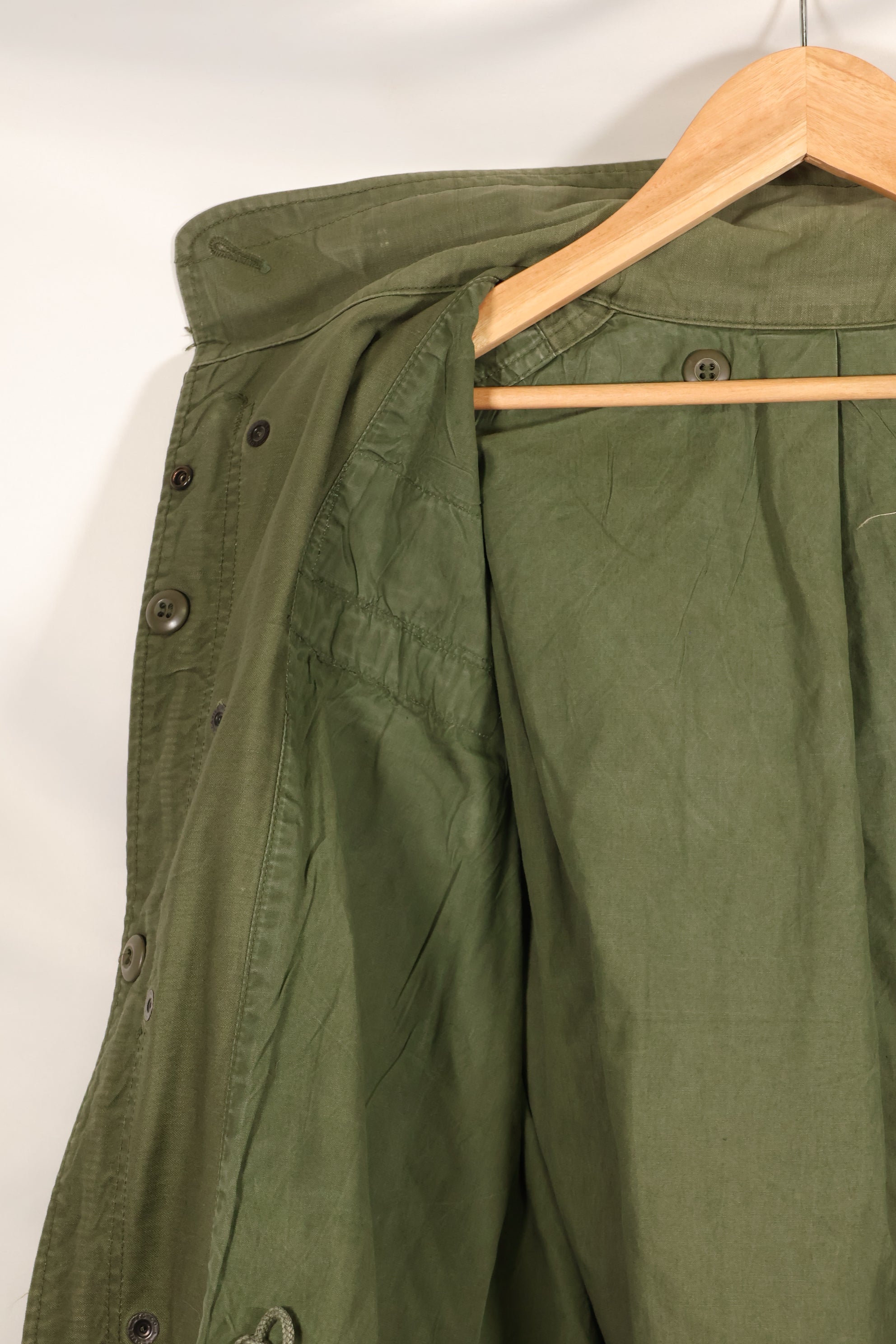 1970s Lot, Estimated M-R, 3rd Model M65 Field Jacket, Shows Heavy Wear, Used