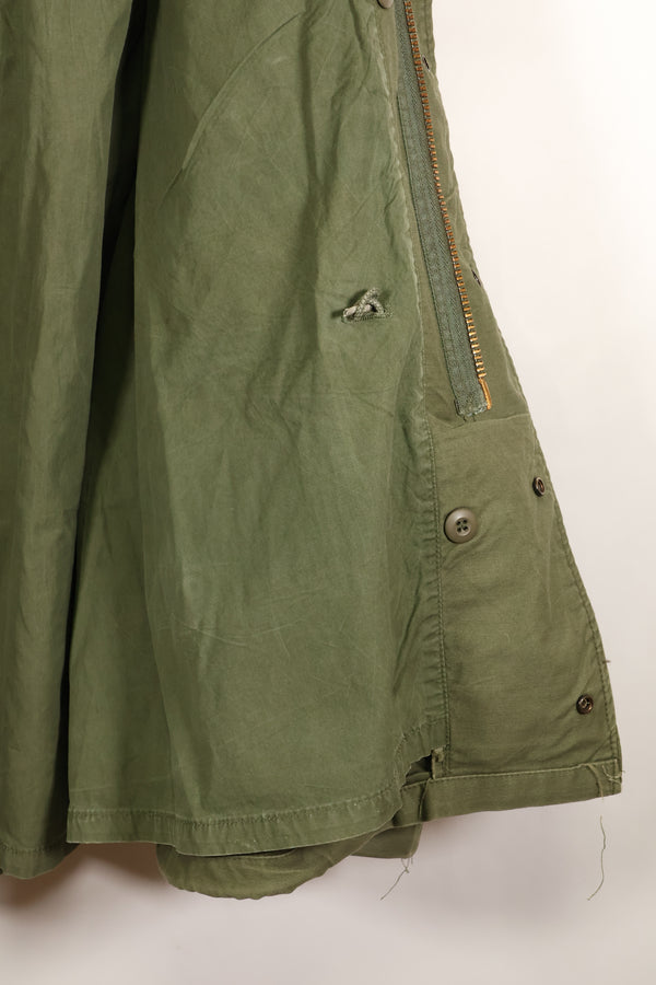 1970s Lot, Estimated M-R, 3rd Model M65 Field Jacket, Shows Heavy Wear, Used