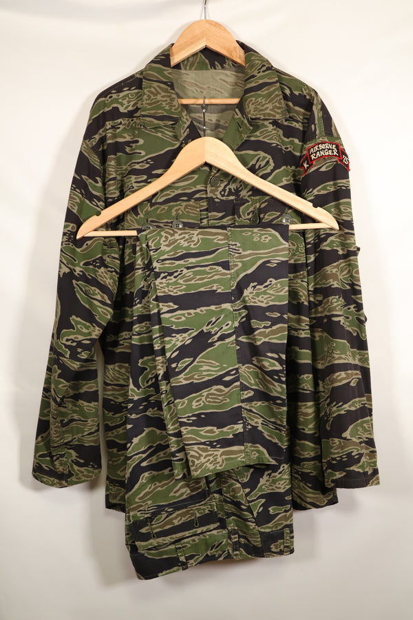 1969-70 Ex-LRRP Soldier 75th Ranger Late Water Tiger Stripe Set, Veteran's Release