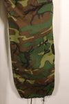 1969 Contract, S-R, Virtually Unused, ERDL Green Leaf Camo Fatigue Pants, Zipper Damaged