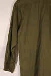 Real 1970 New Zealand Army OD Fatigue Shirt Size 1 Used