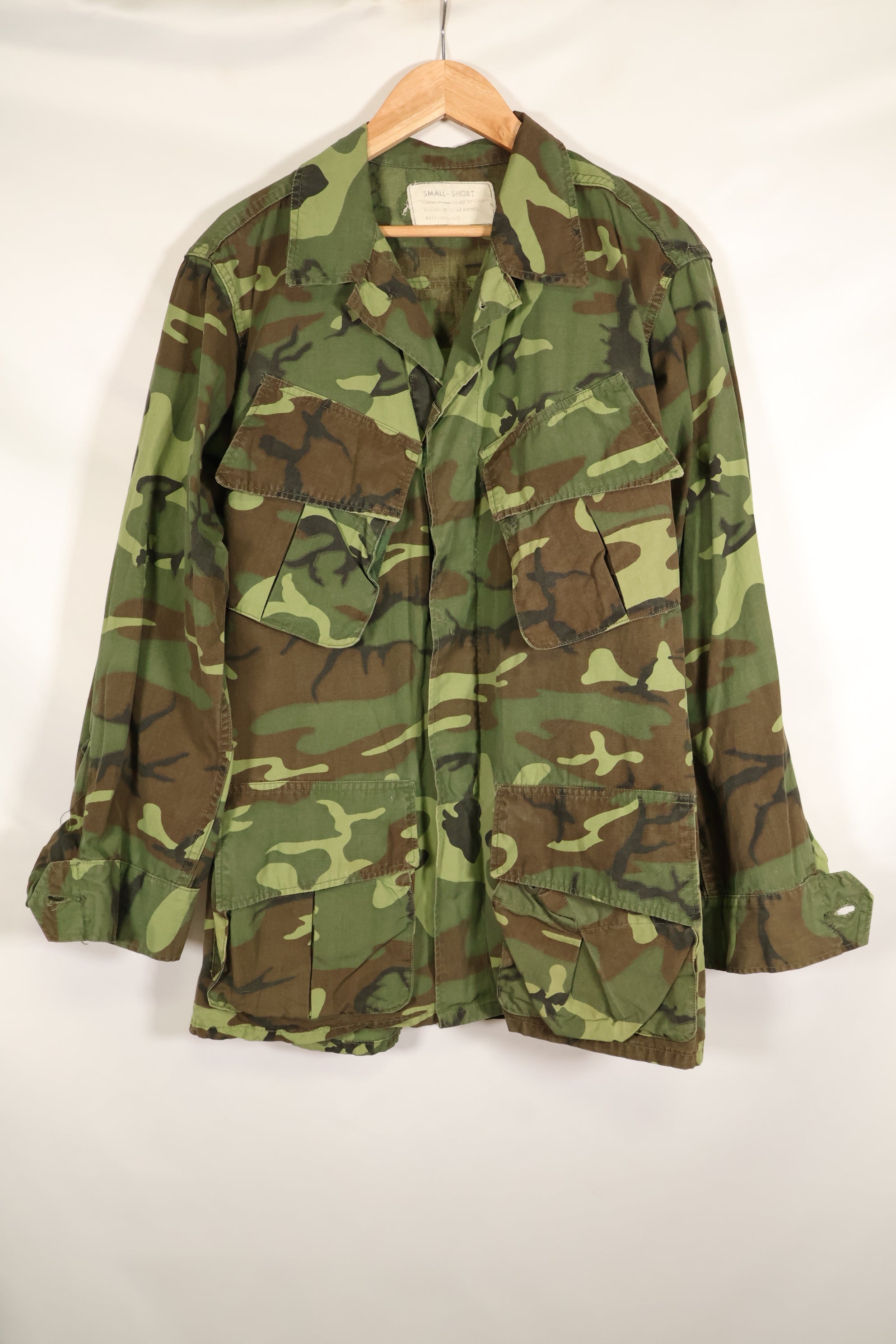 Circa 1966–67 | S-S | ERDL camouflage | Non-ripstop fabric | Early print | Minimal fading | Used