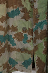 1960 East German Army NVA M58 Flächentarn sniper smock in blumentern camouflage, used.