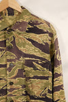 Real Late War Pattern US Size Tiger Stripe Shirt with Pocket Modification Used