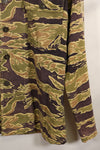 Real Late War Pattern US Size Tiger Stripe Shirt with Pocket Modification Used