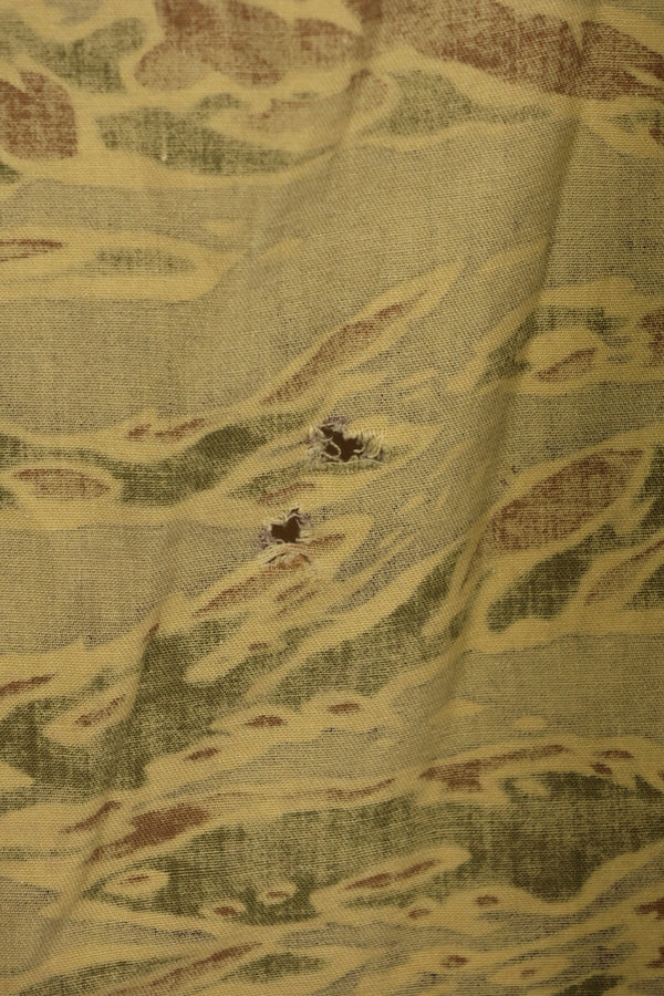 Real Late War Pattern US Size Tiger Stripe Shirt with Pocket Modification Used