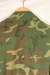 Circa 1966–67 | Estimated S-R | ERDL | Non-ripstop | Early print | Jungle fatigue jacket | Used
