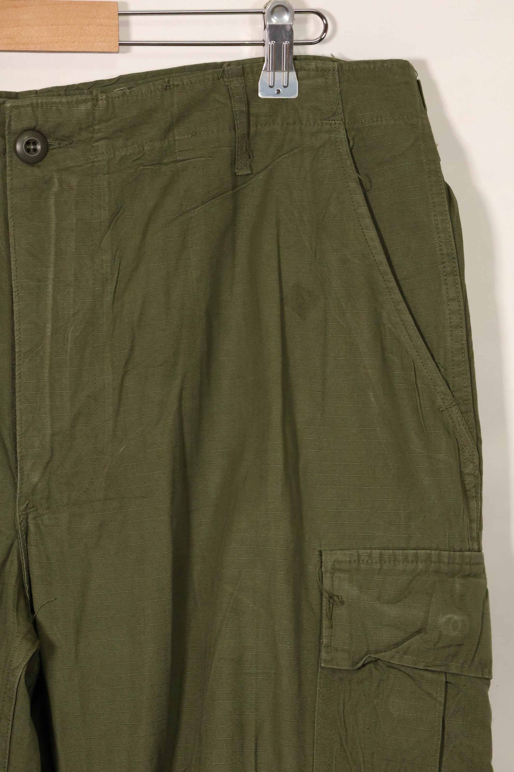 1969 Contract 4th Model Ripstop Jungle Fatigue Pants L-R Used