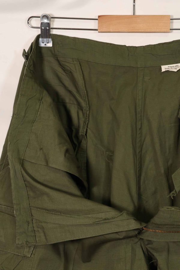1969 Contract 4th Model Ripstop Jungle Fatigue Pants L-R Used