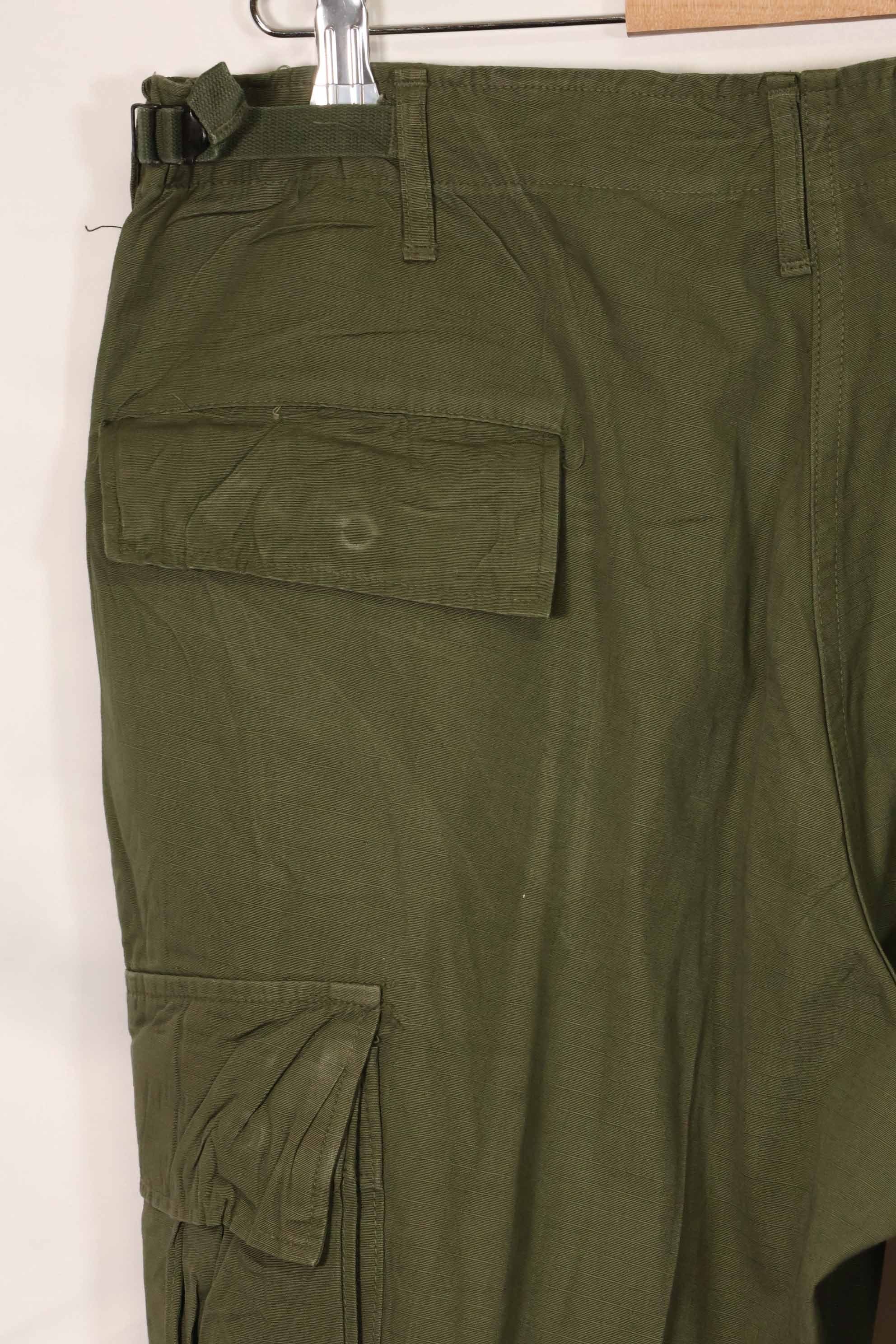 1969 Contract 4th Model Ripstop Jungle Fatigue Pants L-R Used