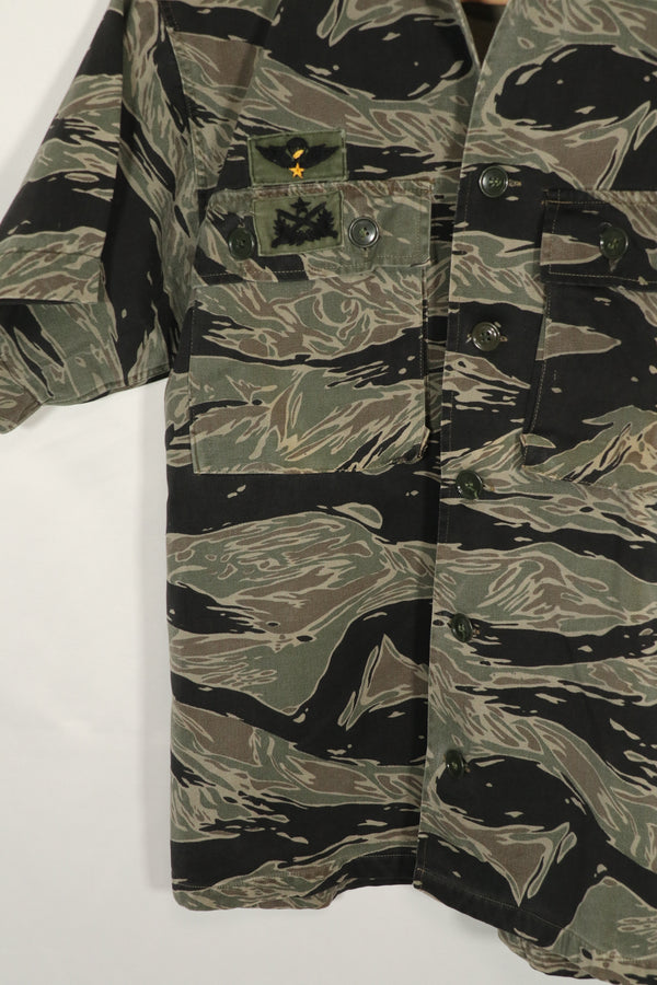 Real Silver Tiger Stripe US-M BDQ Advisor Shirt Short Sleeve Custom