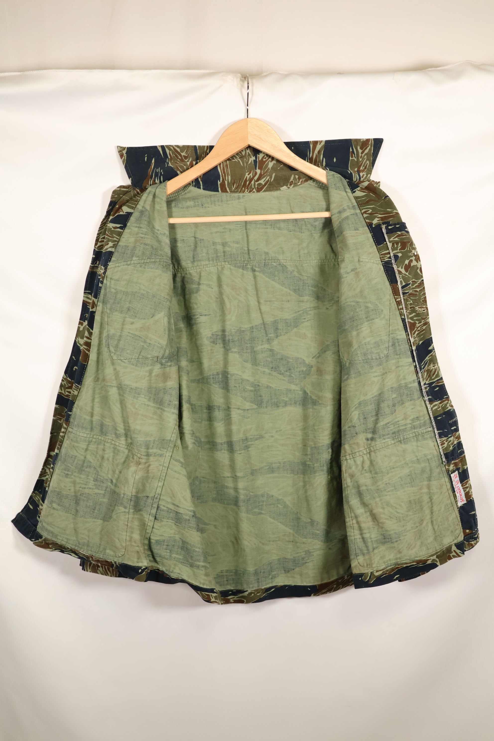 Estimated 1970s Silver Tiger Tiger Stripe Fatigue Jacket, used.