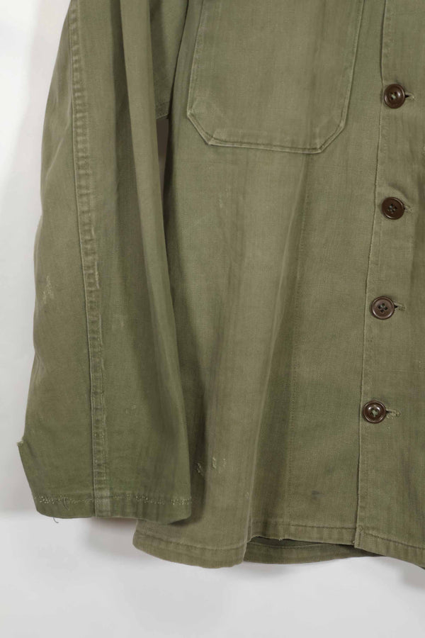 1950's U.S. Army HBT Utility Shirt, used, with name