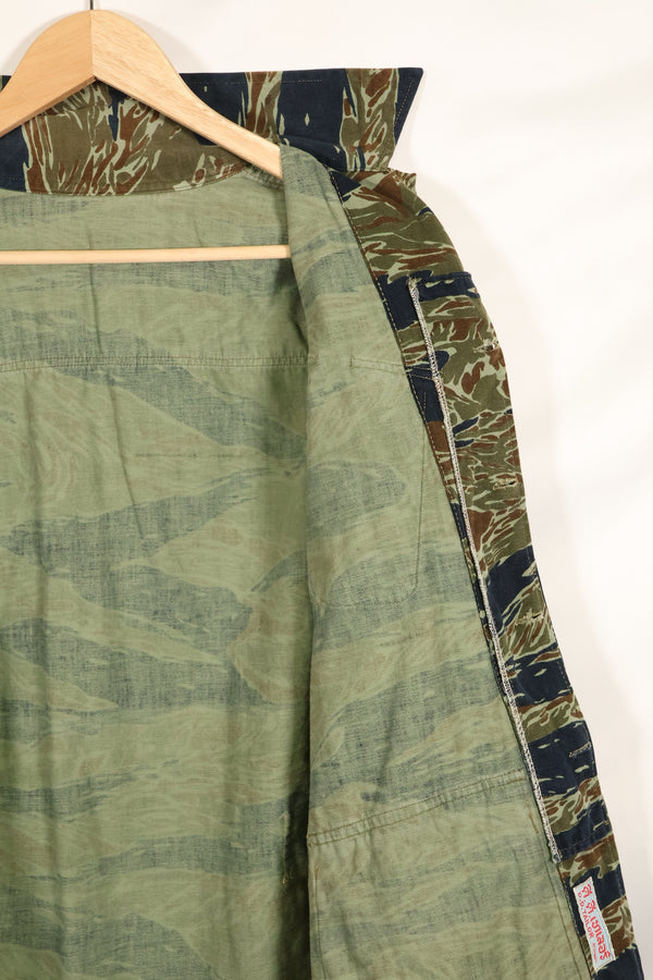 Estimated 1970s Silver Tiger Tiger Stripe Fatigue Jacket, used.
