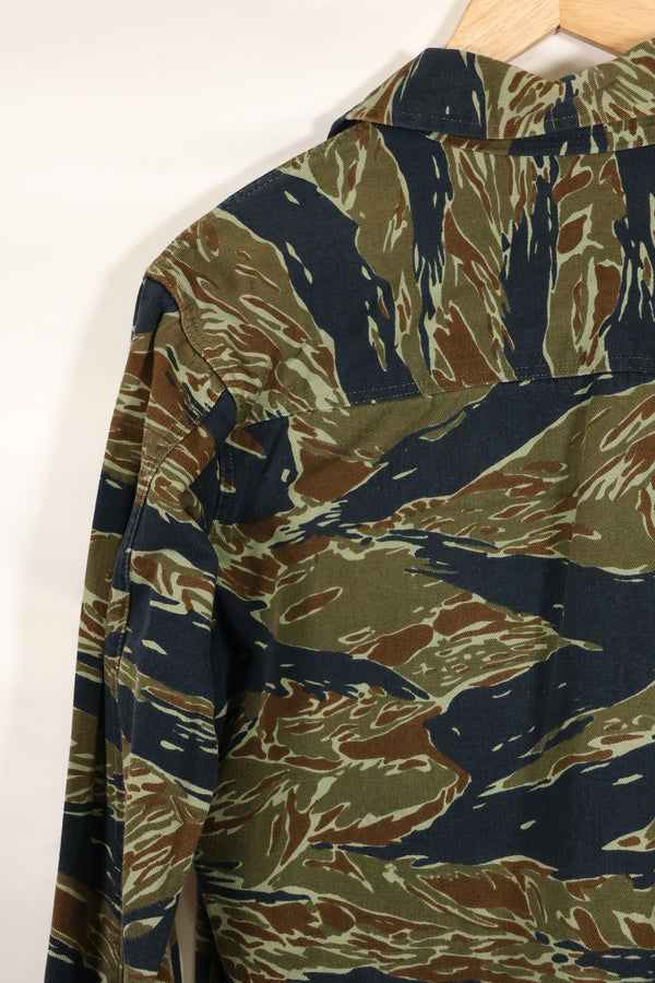 Estimated 1970s Silver Tiger Tiger Stripe Fatigue Jacket, used.