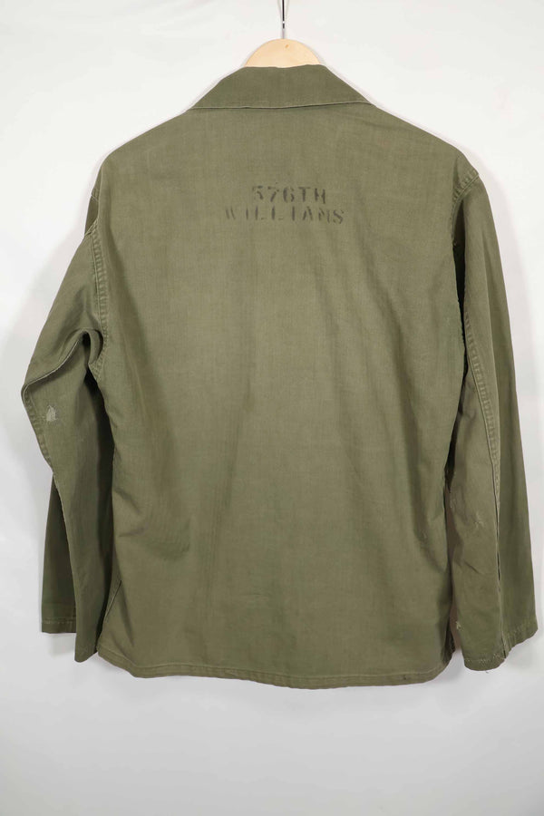 1950's U.S. Army HBT Utility Shirt, used, with name