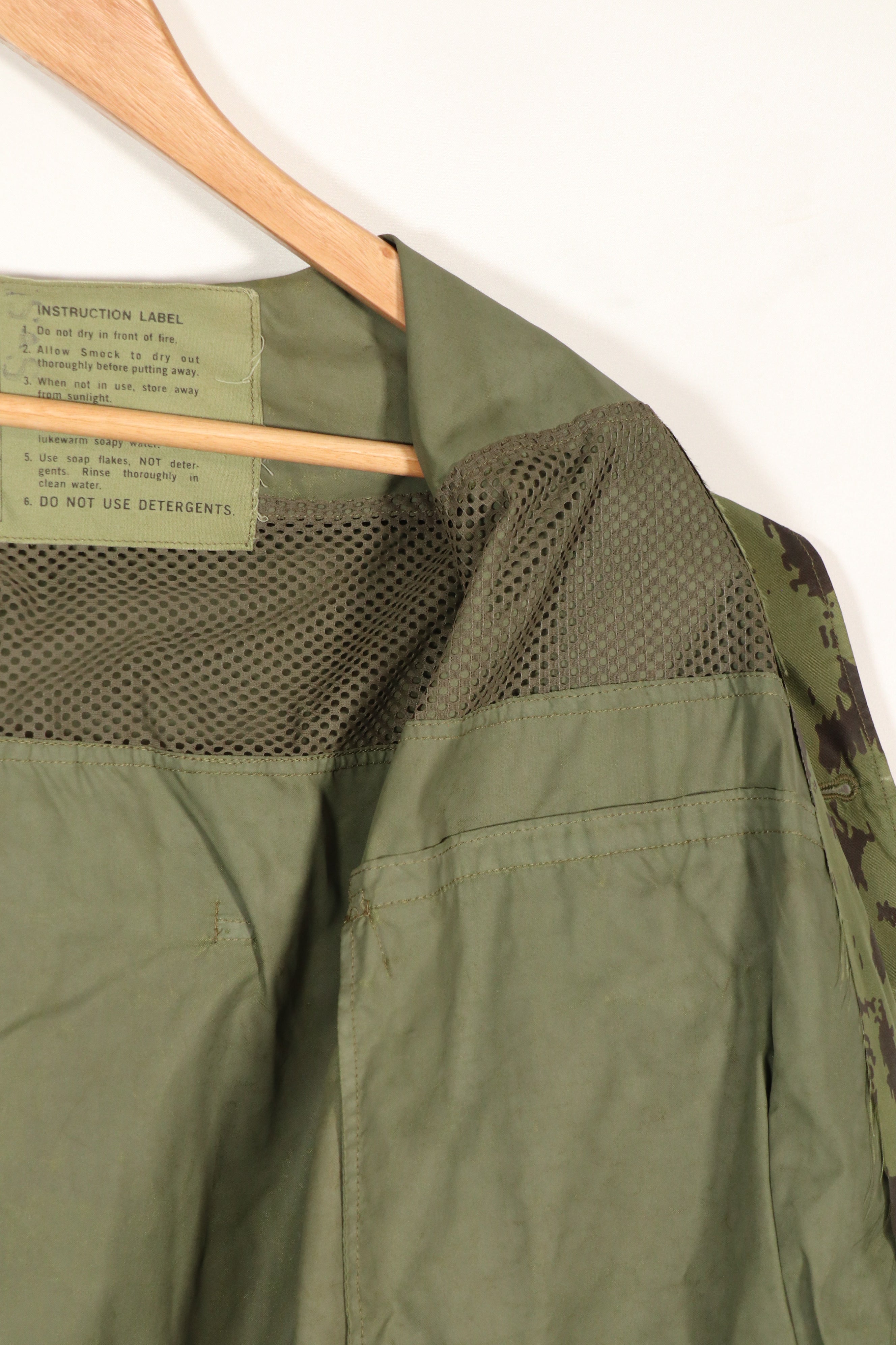 Real 1967 Australian Army raincoat, used, faded, used.