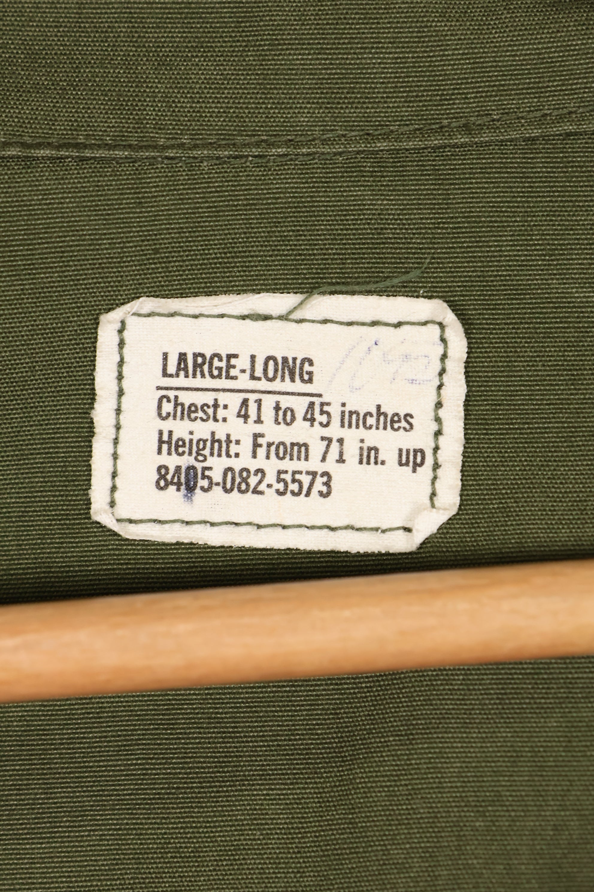 1969 Contract L-L 3rd Model Jungle Fatigue Jacket, Used, With Tag　