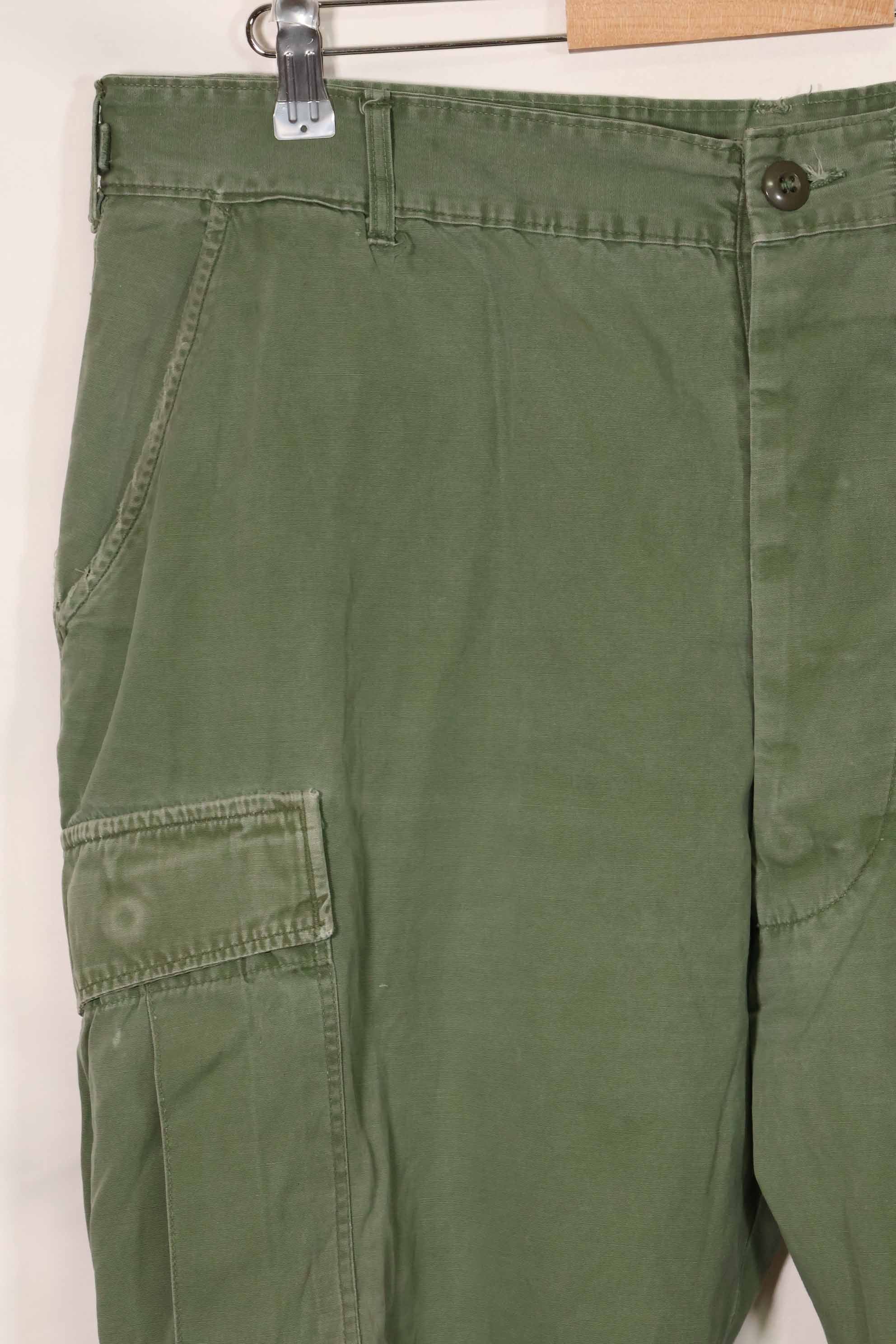 1967 Contract 3rd Model Non Ripstop Jungle Fatigue Pants X-L-R Used