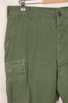 1967 Contract 3rd Model Non Ripstop Jungle Fatigue Pants X-L-R Used