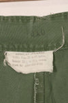 1967 Contract 3rd Model Non Ripstop Jungle Fatigue Pants X-L-R Used