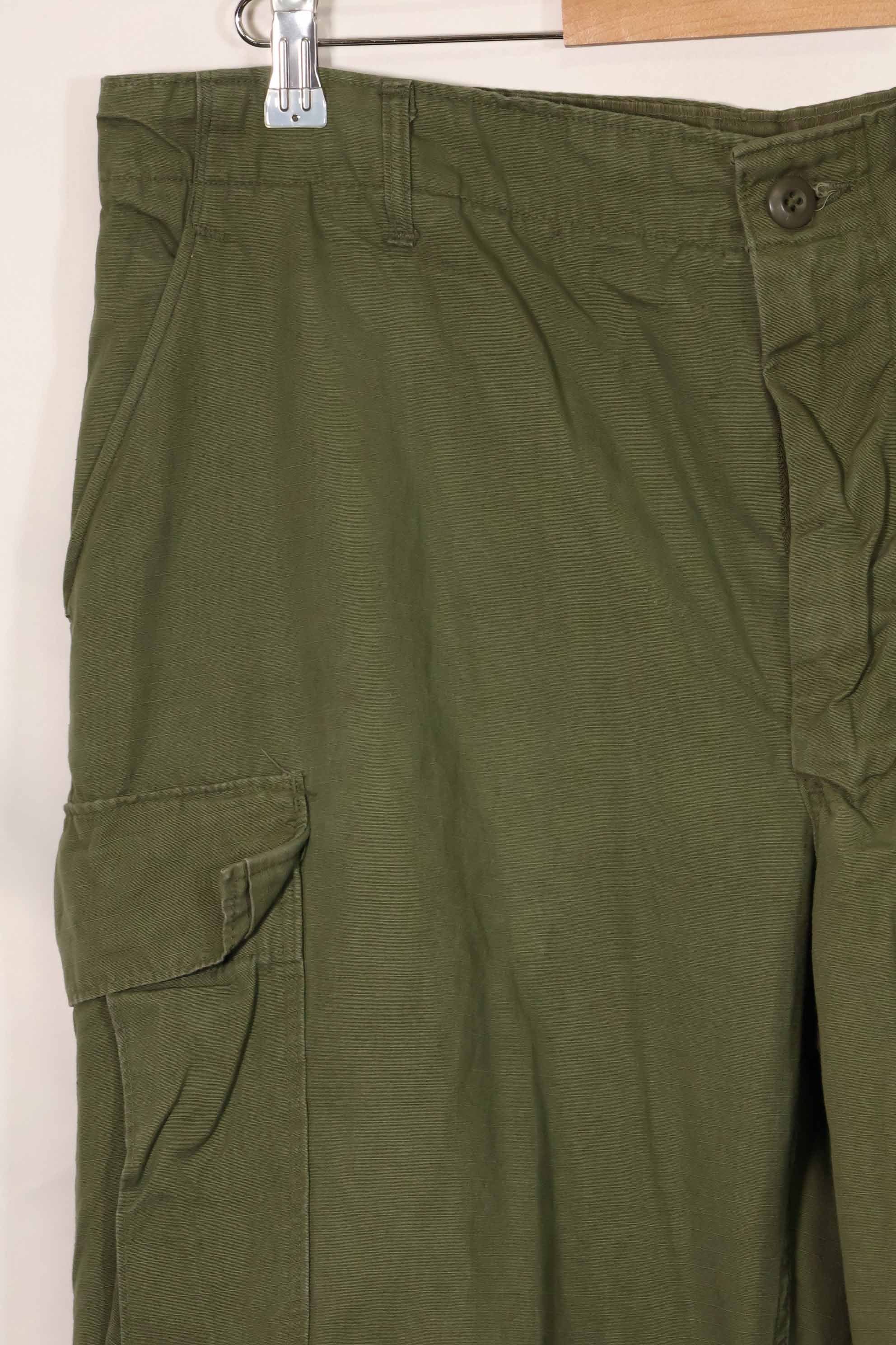 1969 Contract 4th Model Ripstop Jungle Fatigue Pants L-L Used