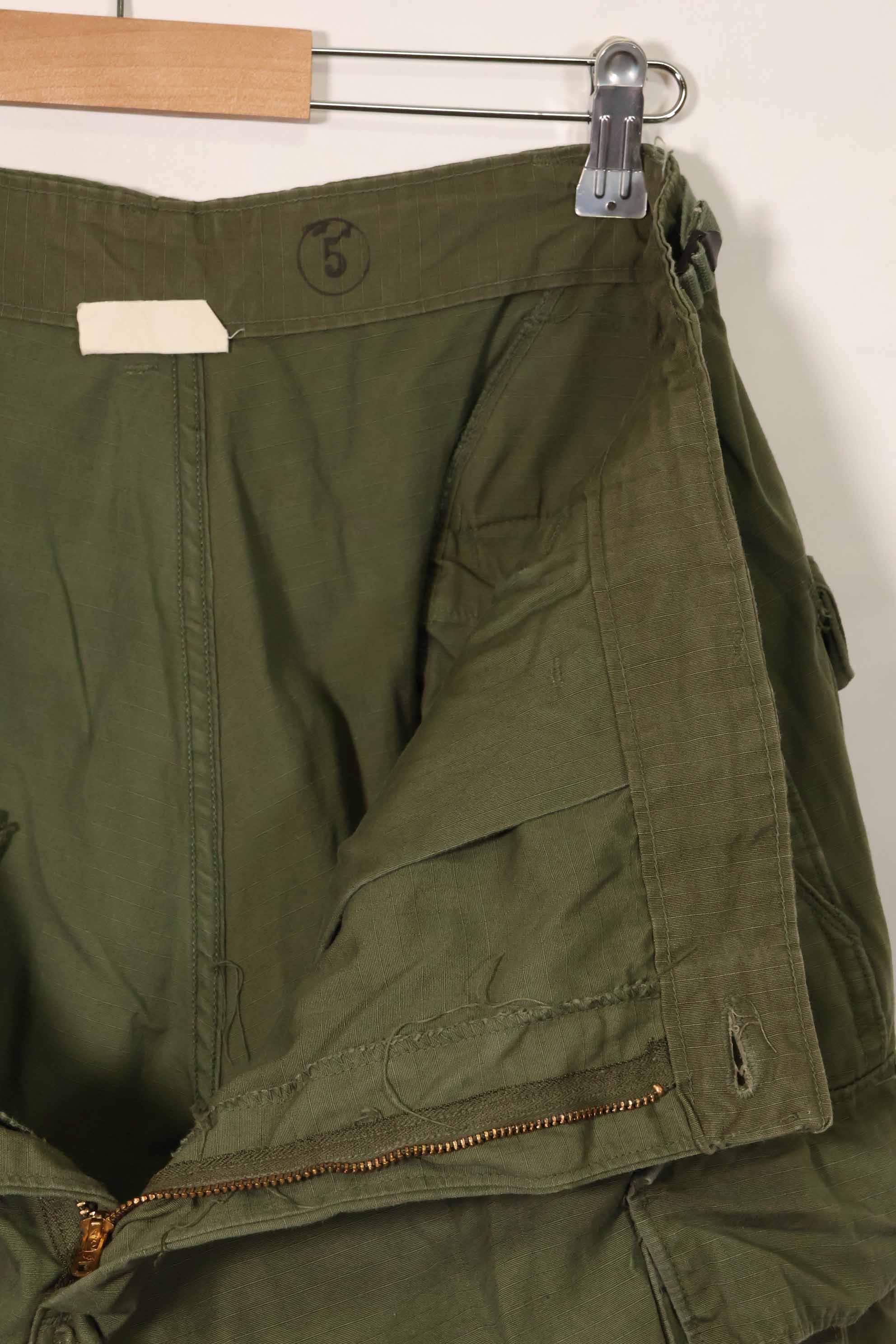 1969 Contract 4th Model Ripstop Jungle Fatigue Pants L-L Used