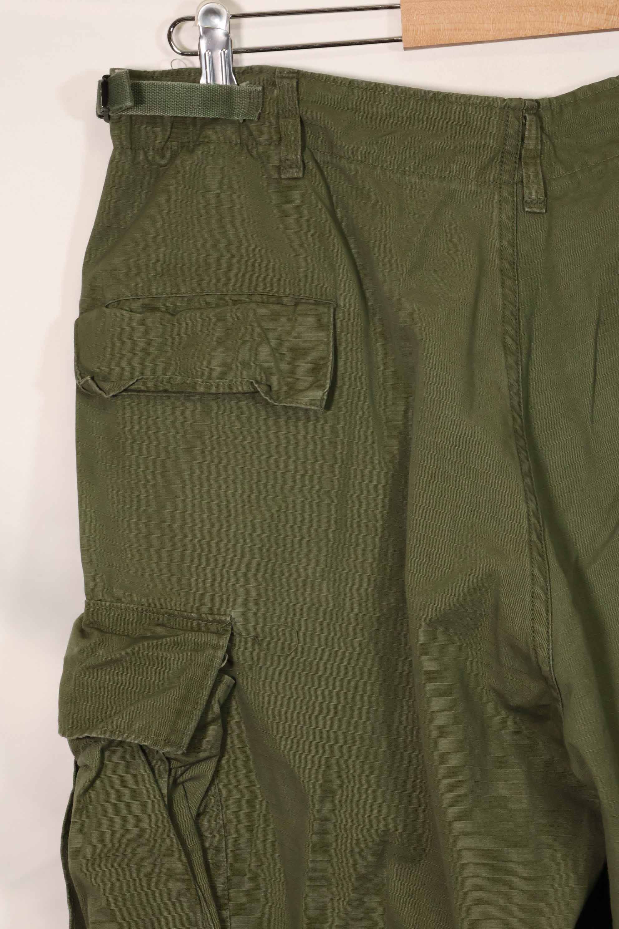 1969 Contract 4th Model Ripstop Jungle Fatigue Pants L-L Used