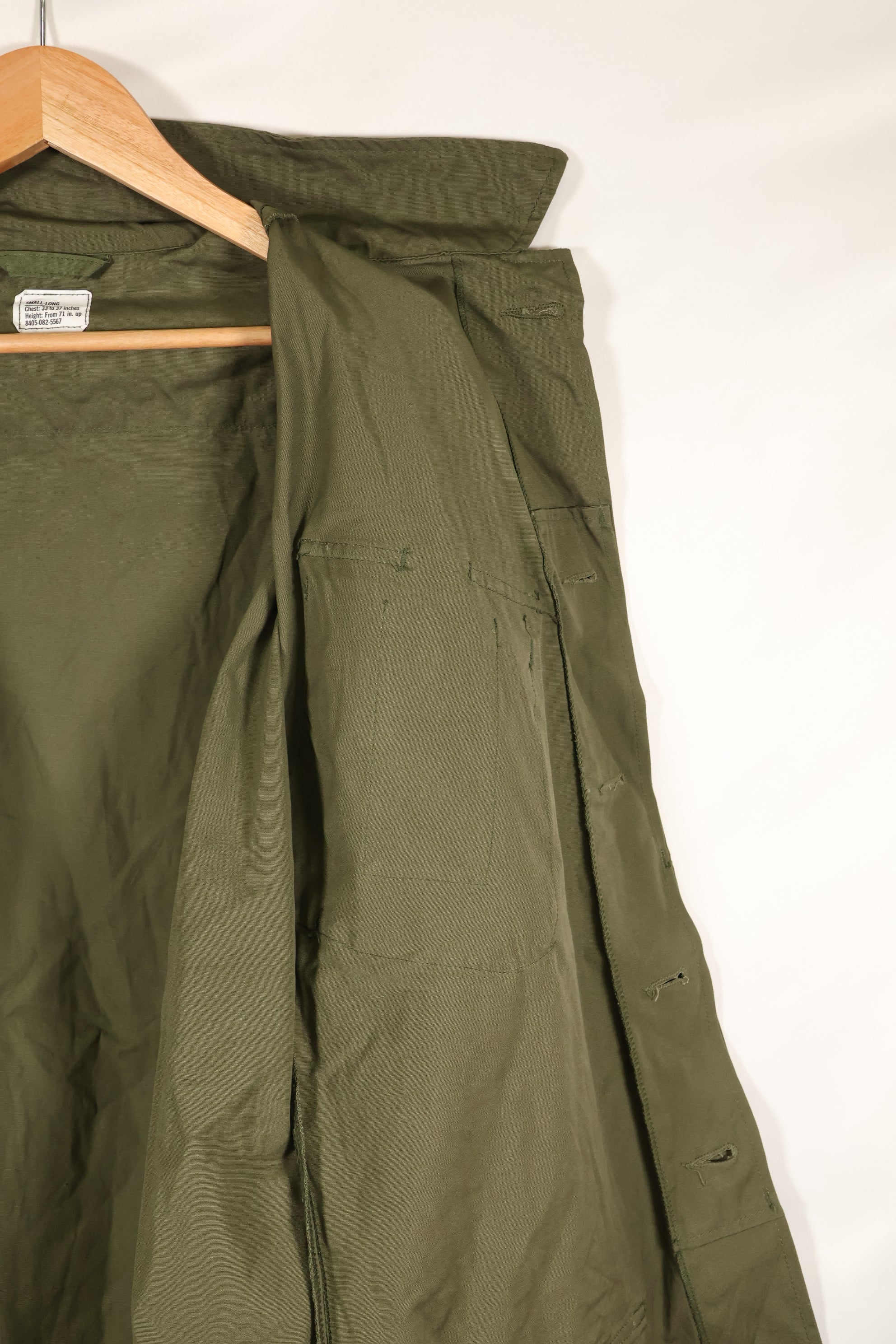 Circa 1967, Deadstock, S-L, 3rd Model Jungle Fatigue Jacket, Good Condition, NOS