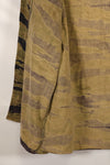 Late 1960s Gold Tiger Stripe Shirt US Cut US-M Faded Used