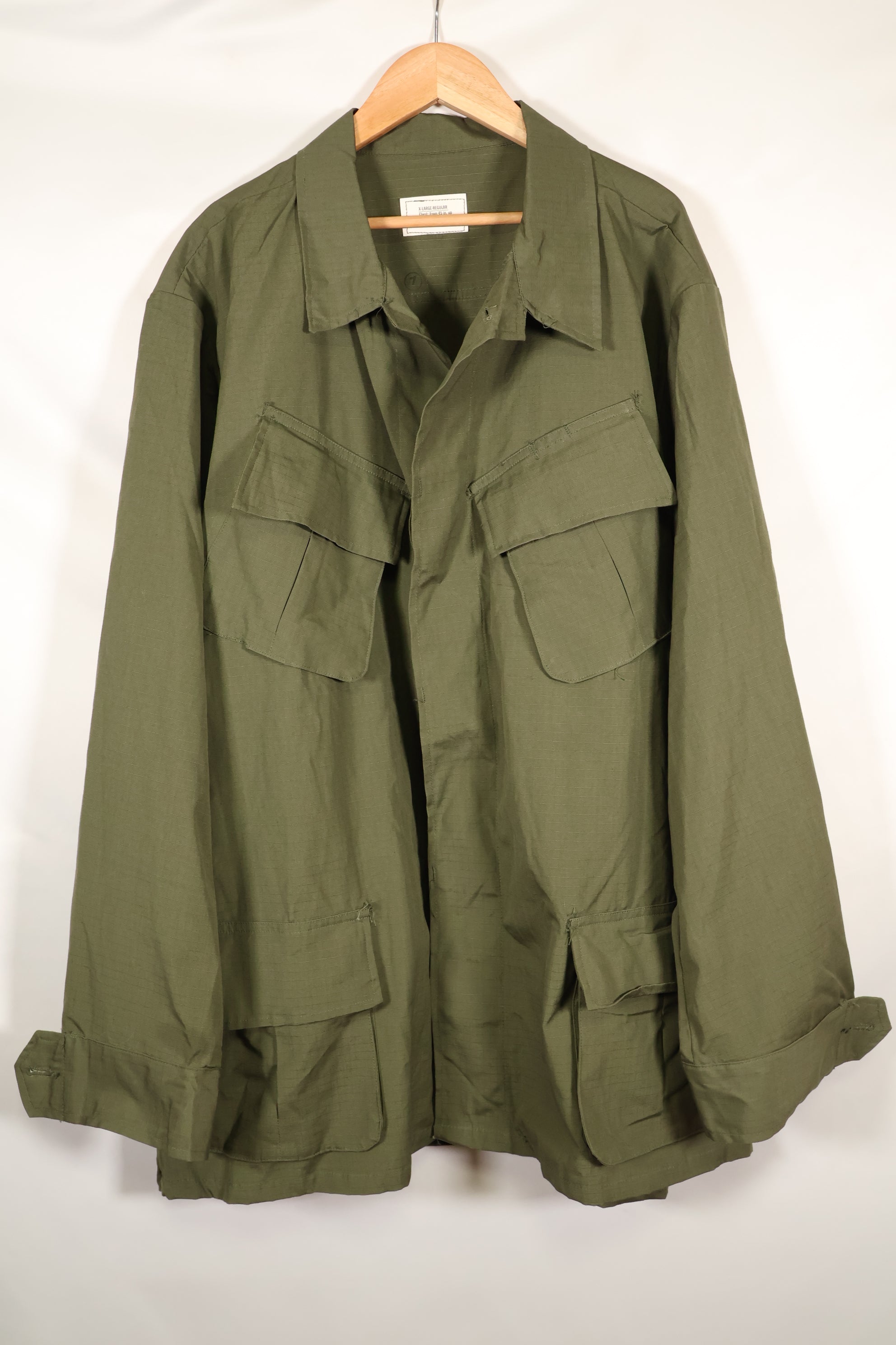 1970 Contract X-L-R Deadstock 4th Model Jungle Fatigue Jacket, Largest Size