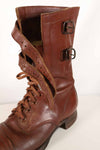 1940's U.S. Army M40 Cavalry shorts boots, 2 buckles, used, A