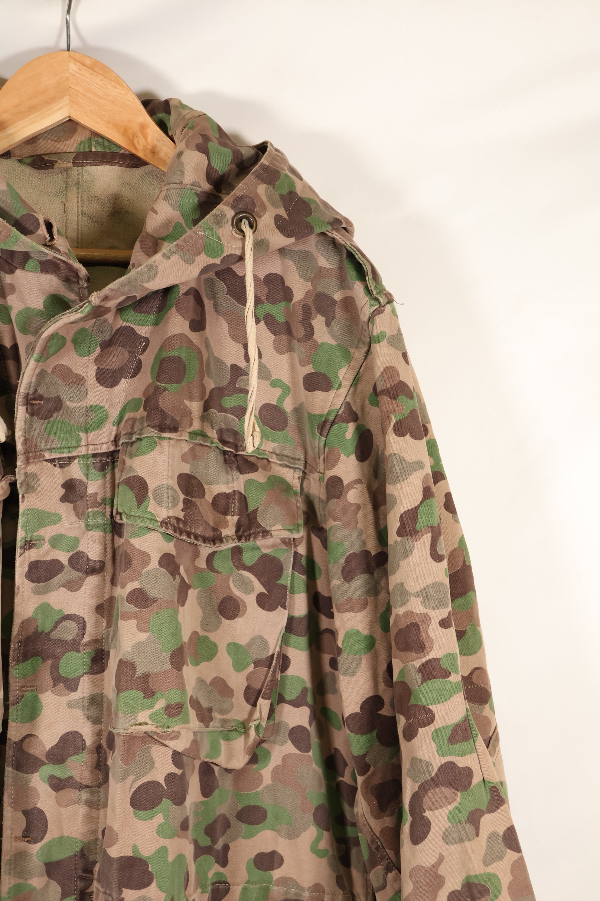 1960s–70s: M57 Austrian Army P-Pattern Camouflage Hoodie, Used, Grade A