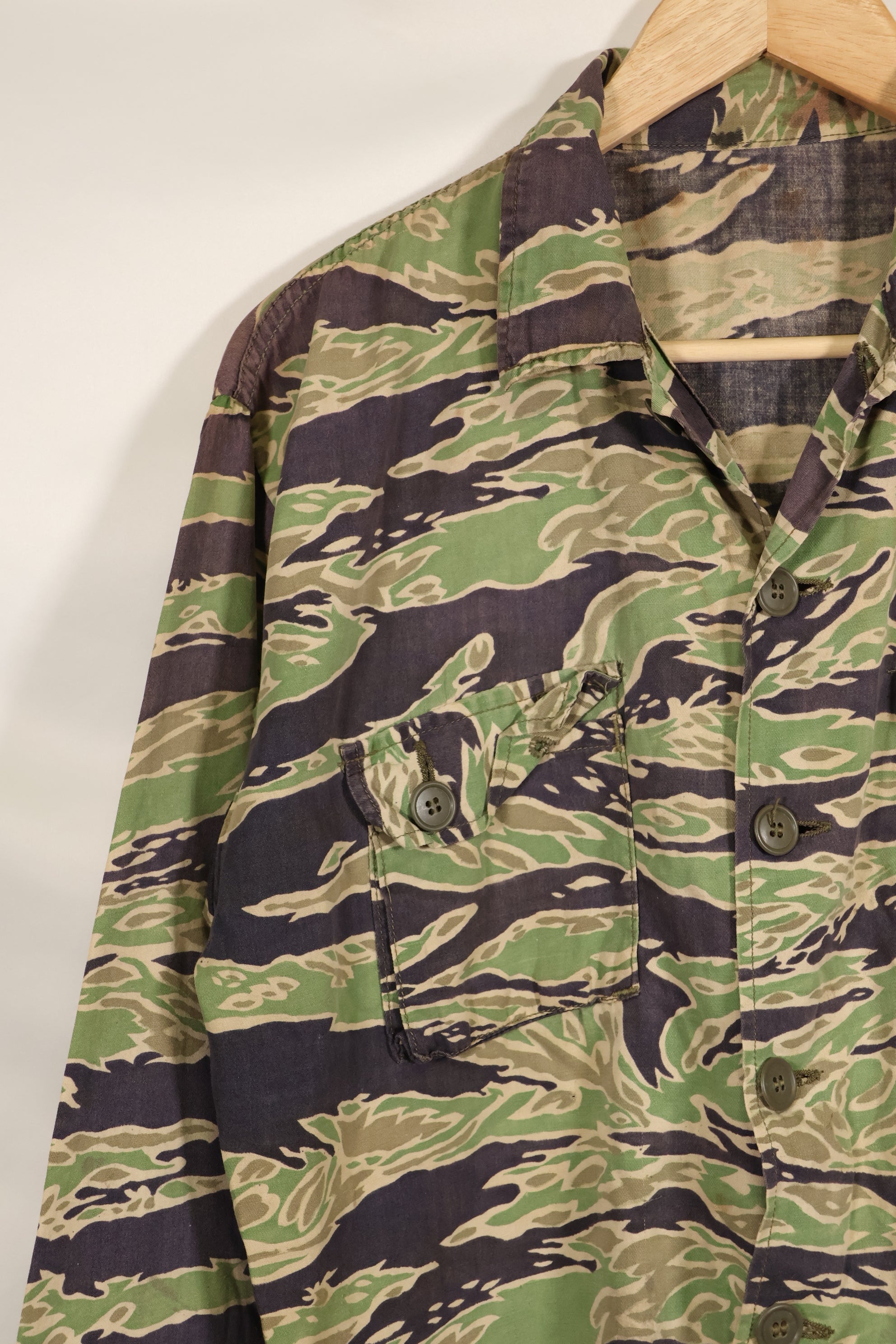 Real Movie Costume Late War Pattern US-Size Tiger Stripe Shirt Paramount Pictures