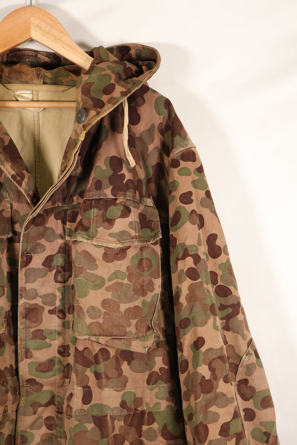 1960s–70s: M57 Austrian Army P-Pattern Camouflage Hoodie, Used, Size B