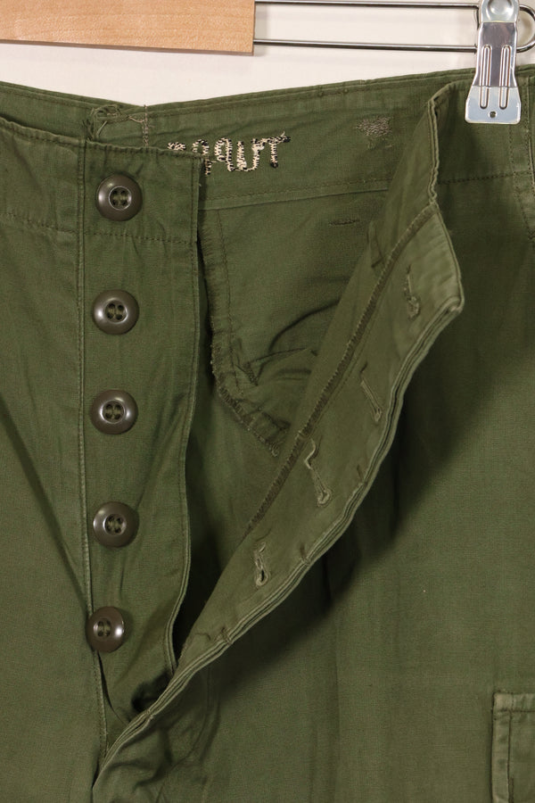 1967 Contract 3rd Model Non Ripstop Jungle Fatigue Pants L-L Used B