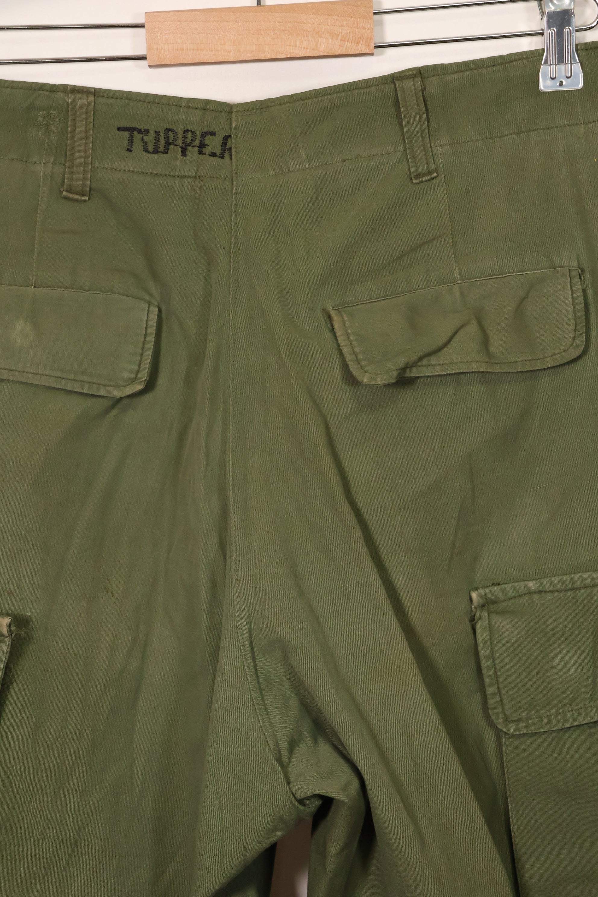 1967 Contract 3rd Model Non Ripstop Jungle Fatigue Pants L-L Used B
