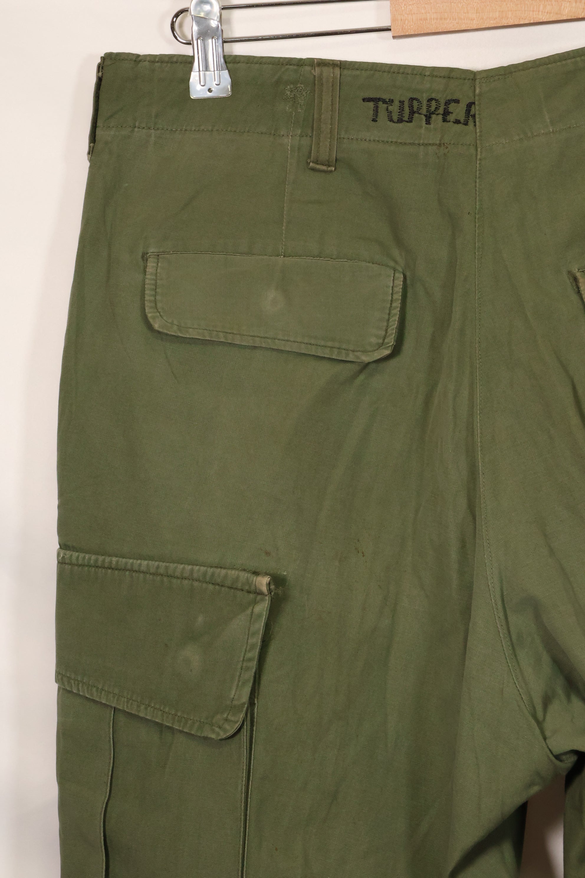1967 Contract 3rd Model Non Ripstop Jungle Fatigue Pants L-L Used B