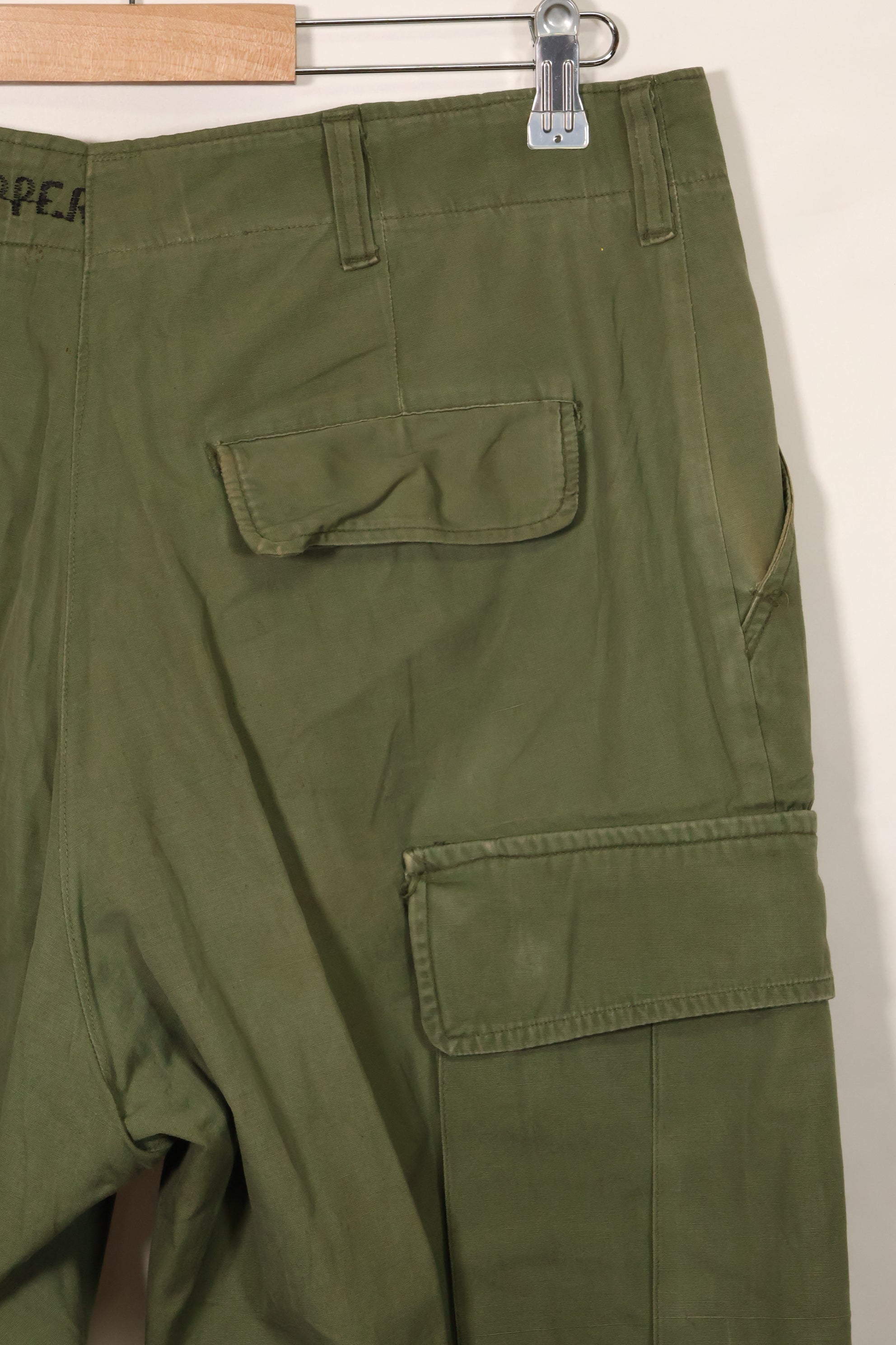 1967 Contract 3rd Model Non Ripstop Jungle Fatigue Pants L-L Used B