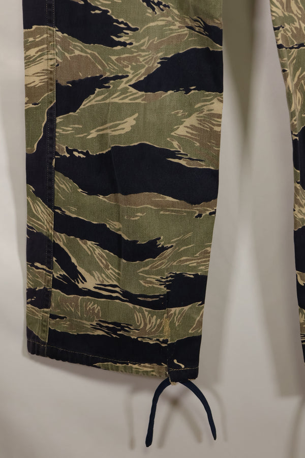 Real Okinawa Tiger Pattern Tiger Stripe Pants with alterations US Cut US-S Used