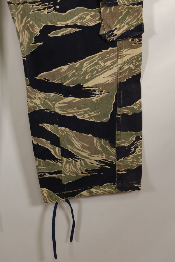 Real Okinawa Tiger Pattern Tiger Stripe Pants with alterations US Cut US-S Used