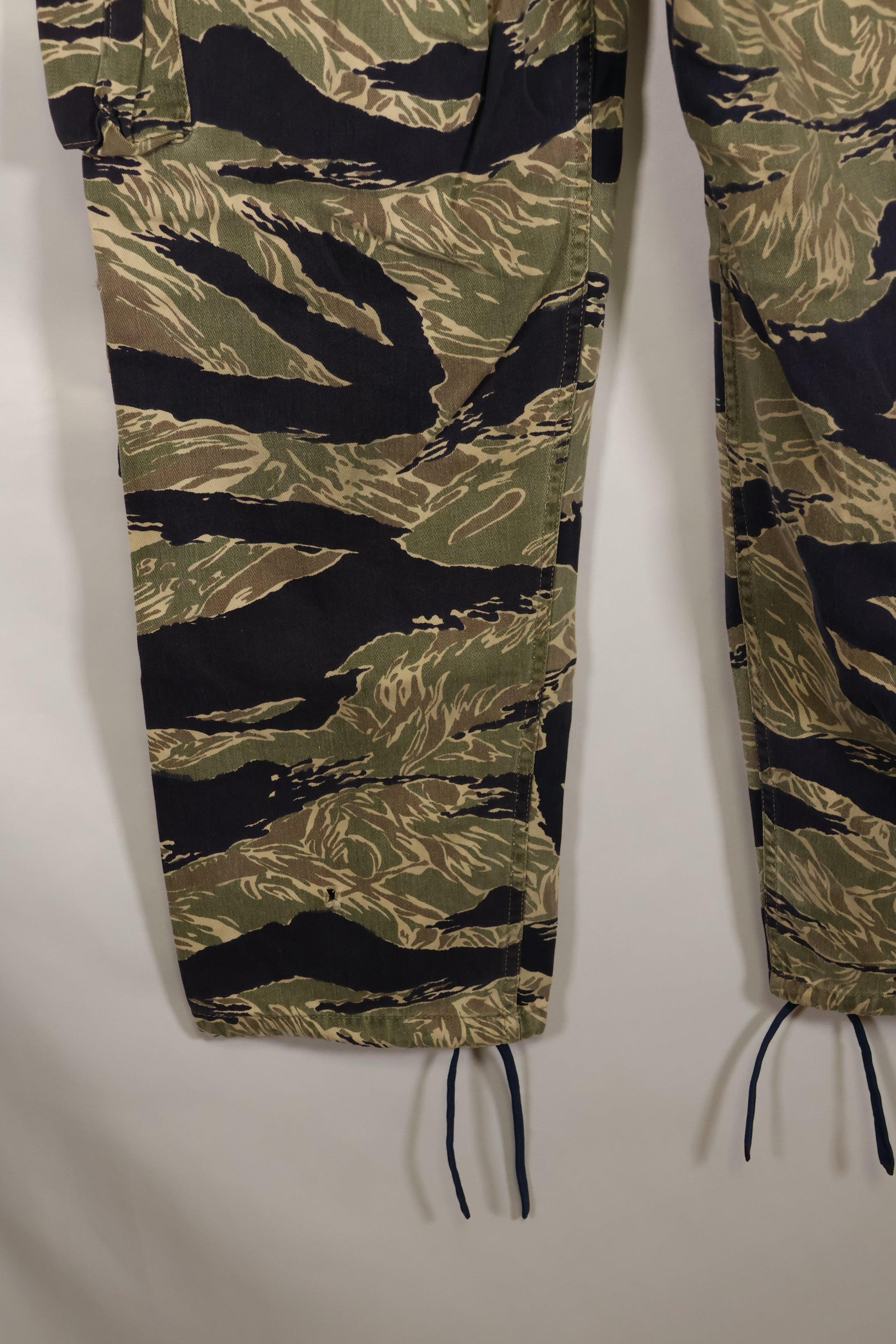 Real Okinawa Tiger Pattern Tiger Stripe Pants with alterations US Cut US-S Used