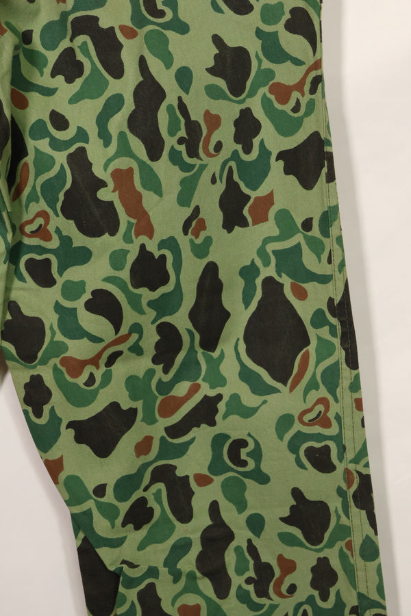1960s-70s Korean military frogskin camouflage pants, baker pants cut, used C