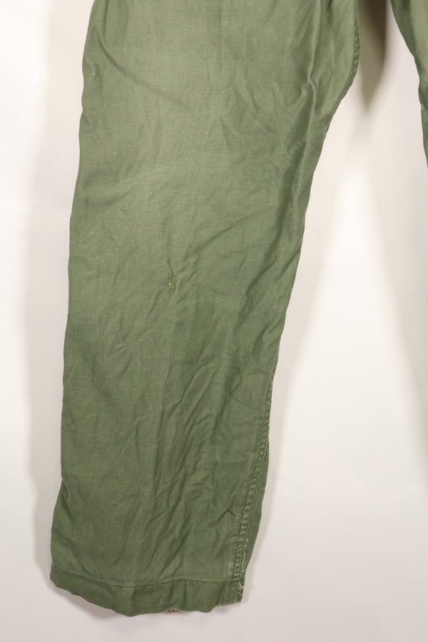 Mid-1960s, 36x31, U.S. Army, OG-107 Utility Pants, Type I, Used