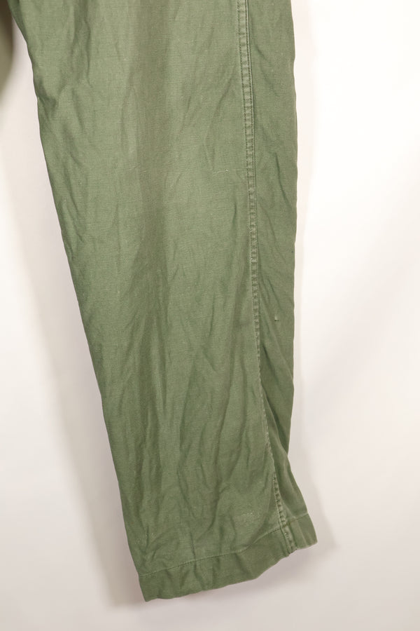 Mid-1960s, 36x31, U.S. Army, OG-107 Utility Pants, Type I, Used