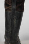 1940s German Air Force Luftwaffe black pilot boots, used.