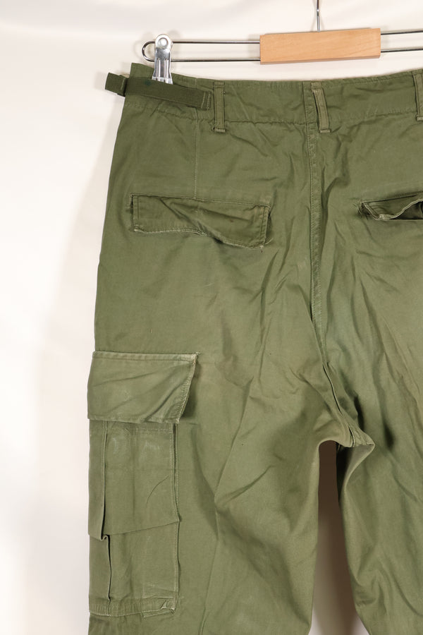 Estimated circa 1967 | S-L | 3rd Model Non-Ripstop Jungle Fatigue Pants | Faded | Used