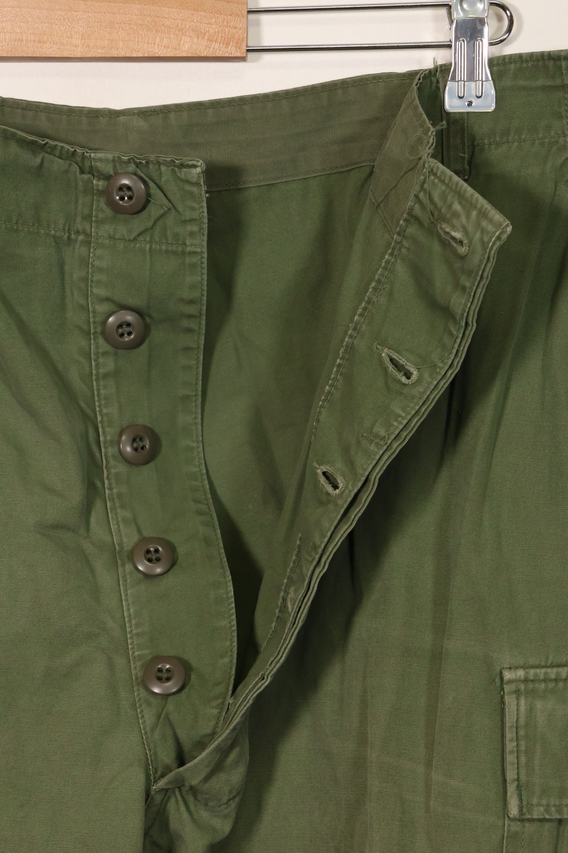 1967 Contract 3rd Model Non Ripstop Jungle Fatigue Pants X-L-R Used B