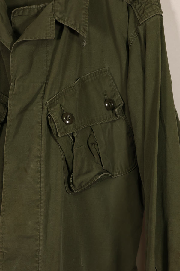 Real 1964 1st Model Jungle Fatigue Jacket, scratches, holes, poor condition.