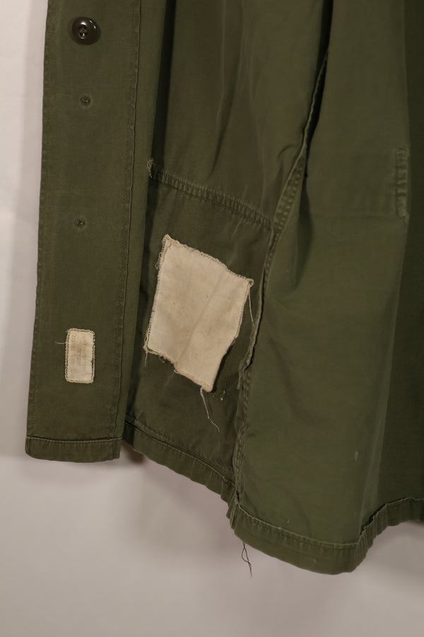 Real 1964 1st Model Jungle Fatigue Jacket, scratches, holes, poor condition.